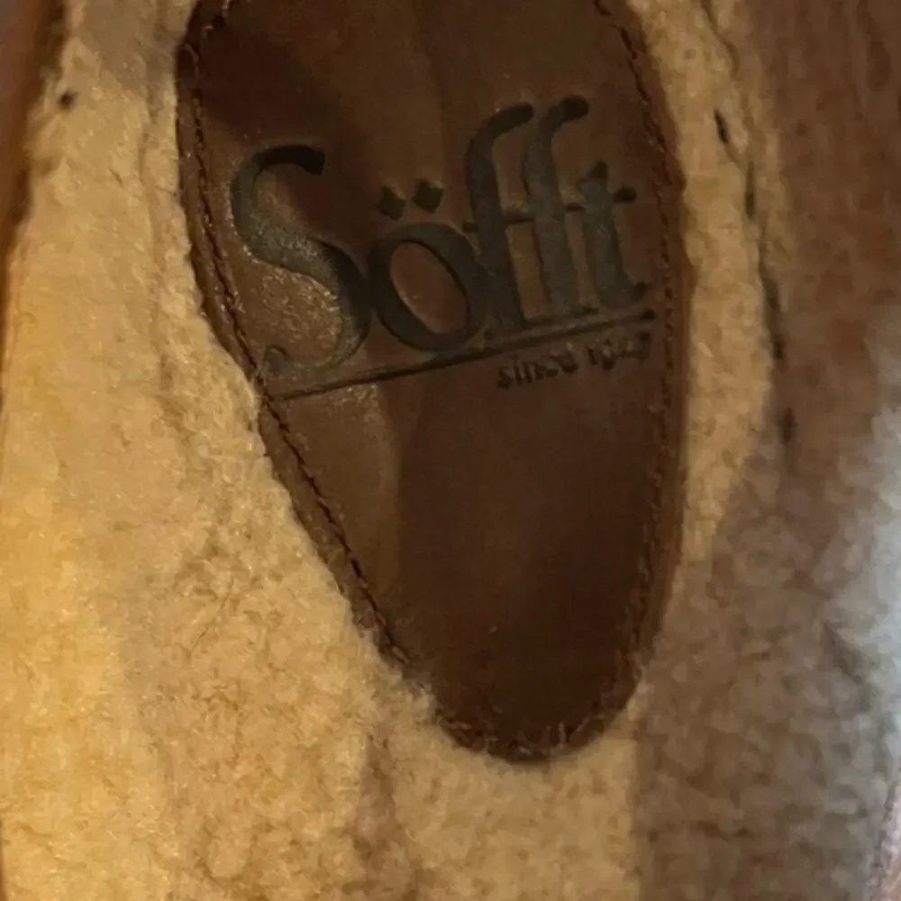 Sofft Slip On Shoes Women's Size 6 Leather Tweed Shearling Lined Comfort P;aid